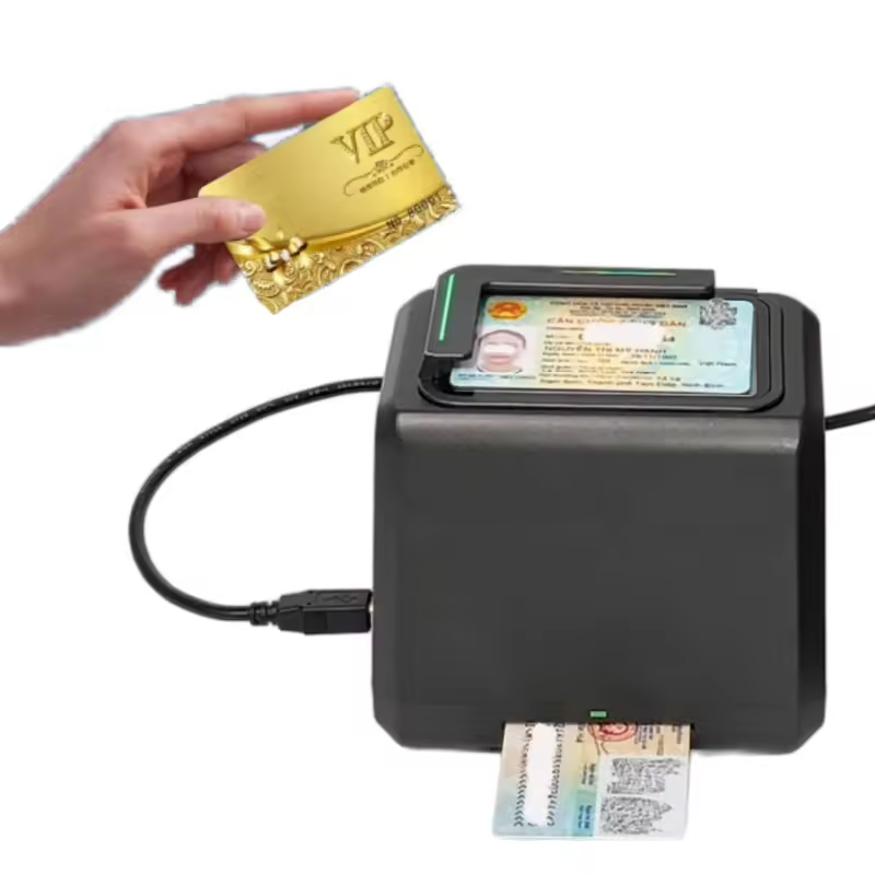 Employee ID card with barcode used for scanning and identity verification